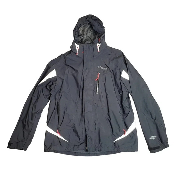Columbia Field Gear Omni-Tech Black Jacket - Picture 1 of 9